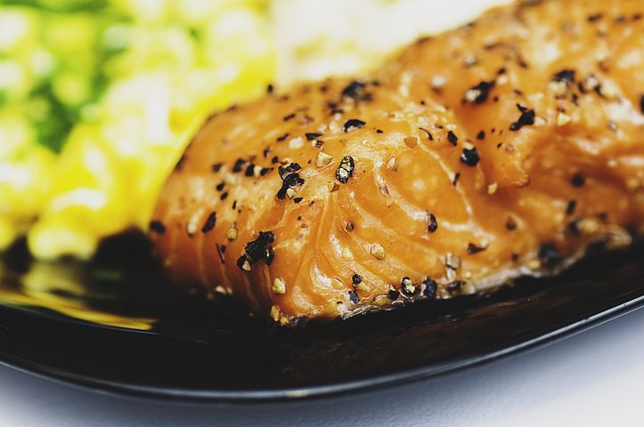 Grilled Salmon with Lemon and Herb Quinoa